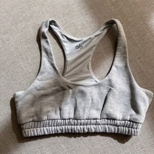 ALO Yoga Light Gray Sports Bra